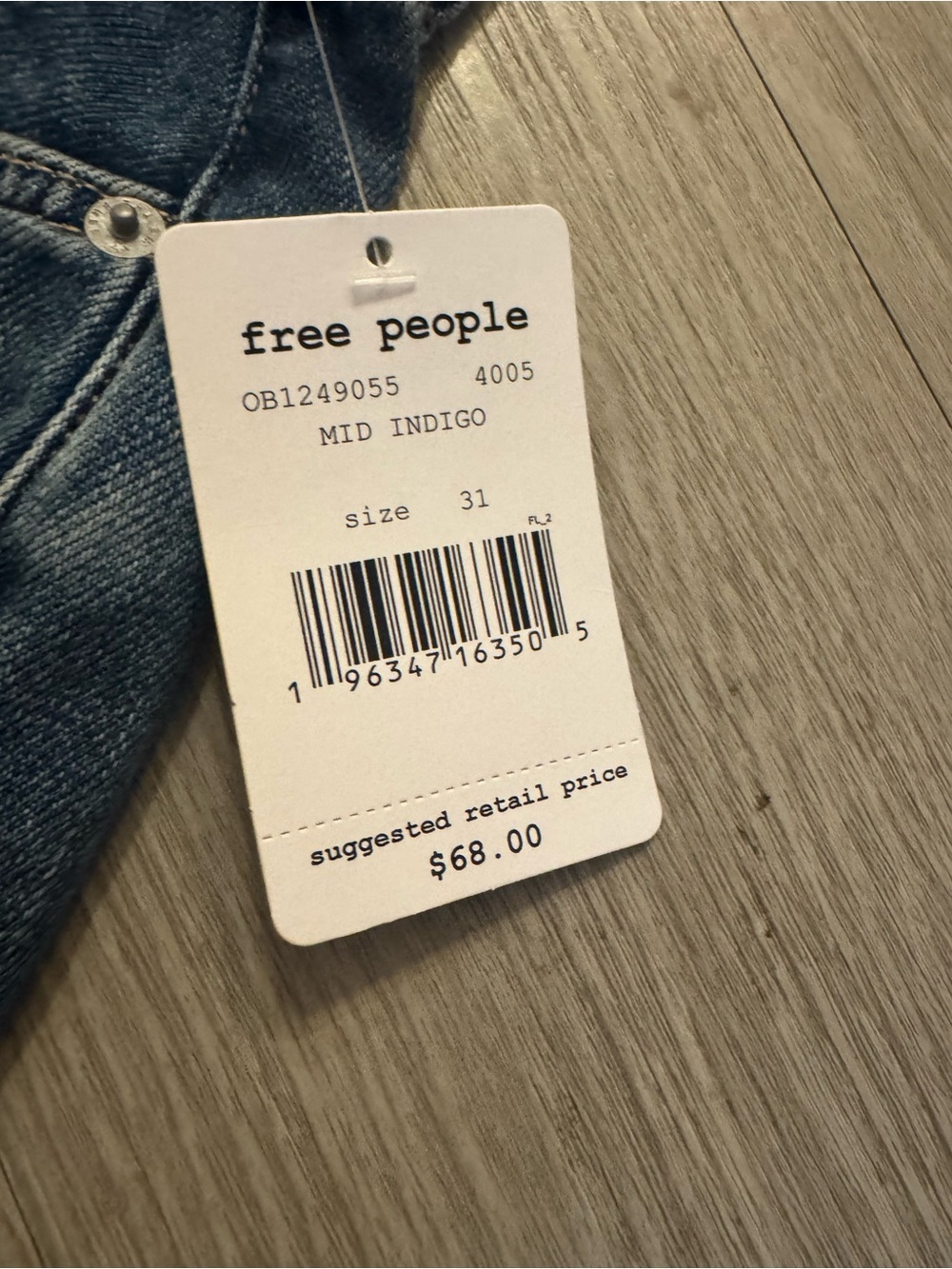 Free people Jean shorts - Picture 3 of 4